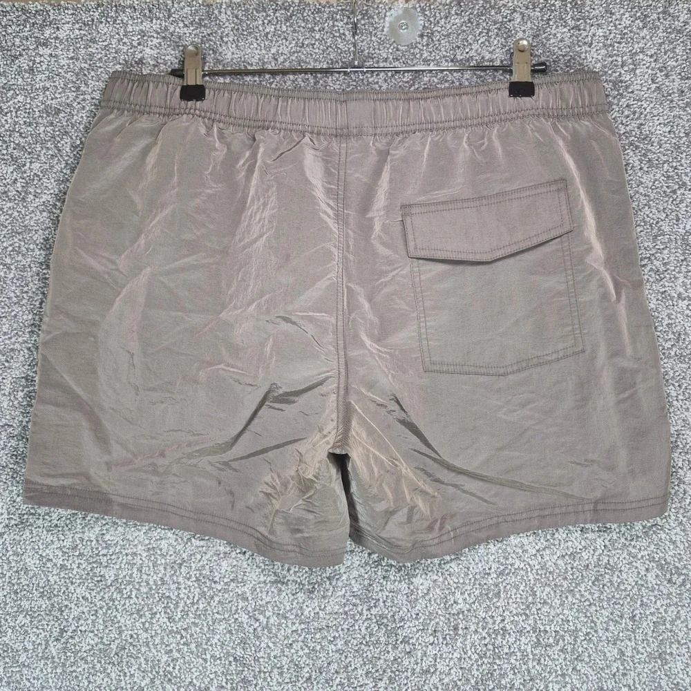 BYLT Baja Swim Slub Short Mens Large Brown Nylon Quick Dry